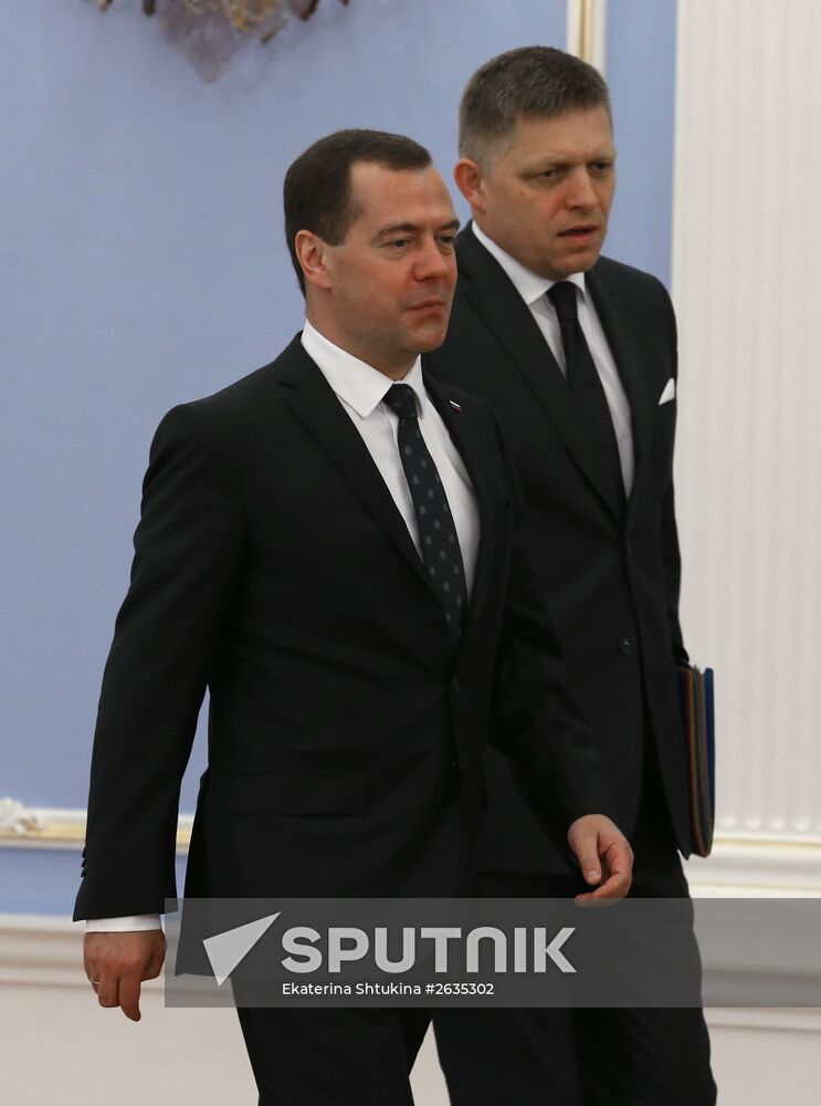 Russian Prime Minister Dmitry Medvedev's meeting with Prime Minister of Slovakia Robert Fico