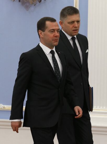 Russian Prime Minister Dmitry Medvedev's meeting with Prime Minister of Slovakia Robert Fico