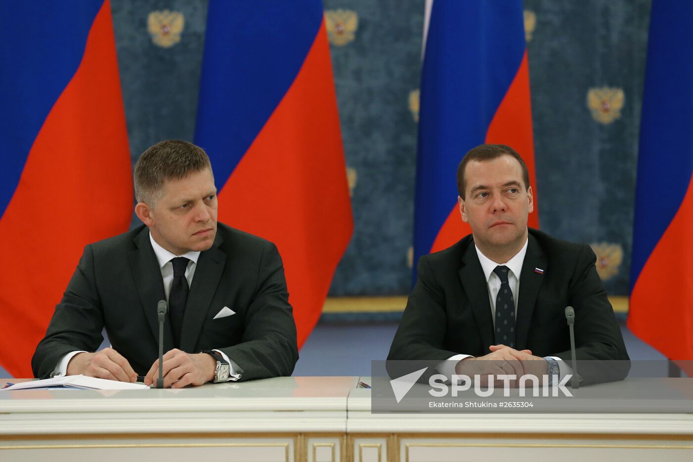 Russian Prime Minister Dmitry Medvedev's meeting with Prime Minister of Slovakia Robert Fico