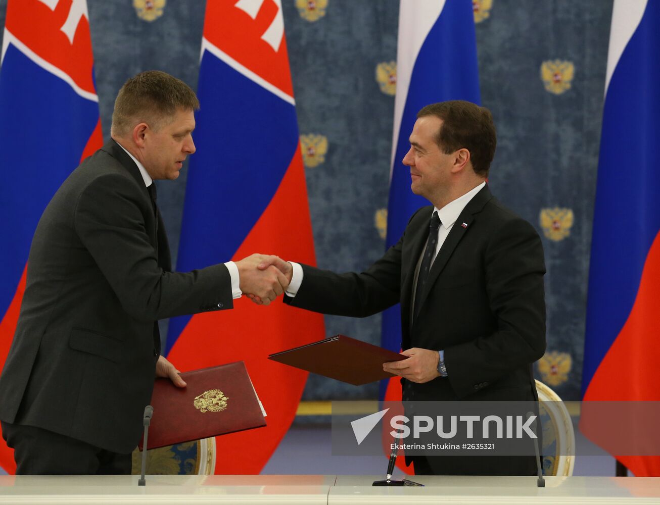 Russian Prime Minister Dmitry Medvedev's meeting with Prime Minister of Slovakia Robert Fico