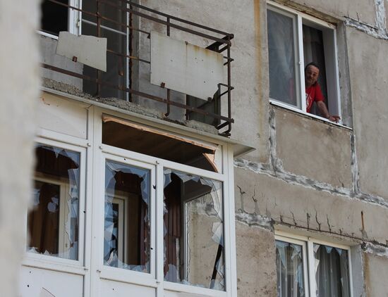 Consequences of shelling in Gorlovka, Donetsk Region