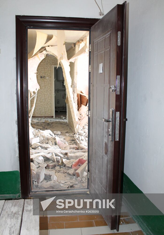 Consequences of shelling in Gorlovka, Donetsk Region