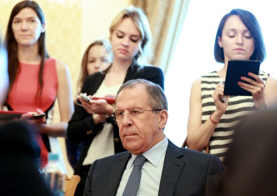 Russian FM Sergey Lavrov meets Chinese FM Wang Yi