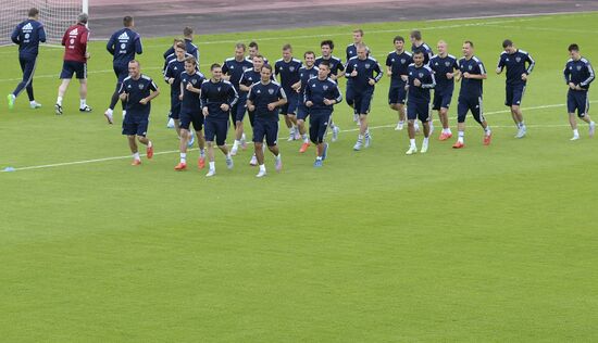 Football. Russian national team holds training session