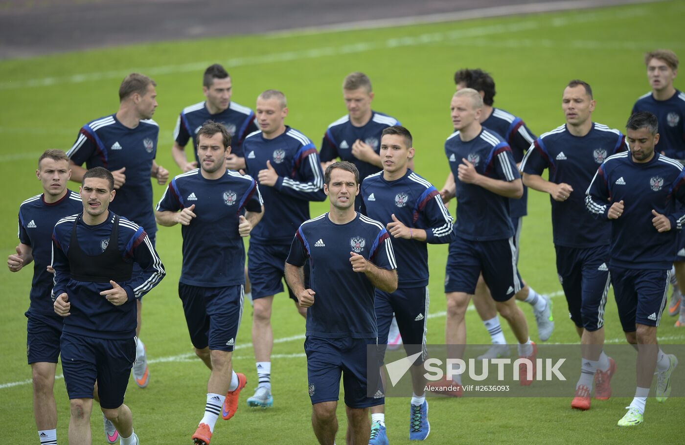 Football. Russian national team holds training session