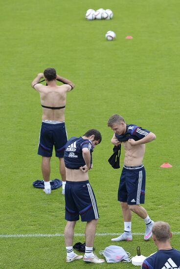 Football. Russian national team holds training session