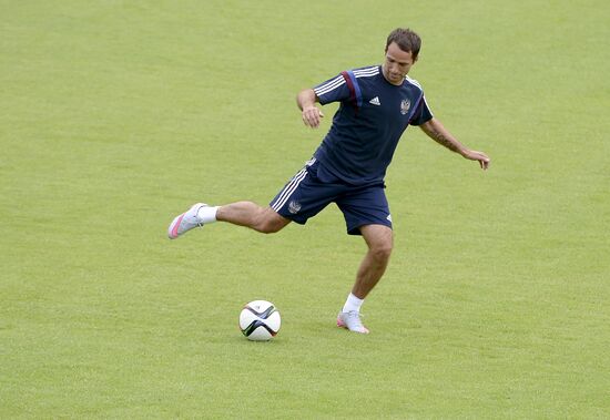 Football. Russian national team holds training session