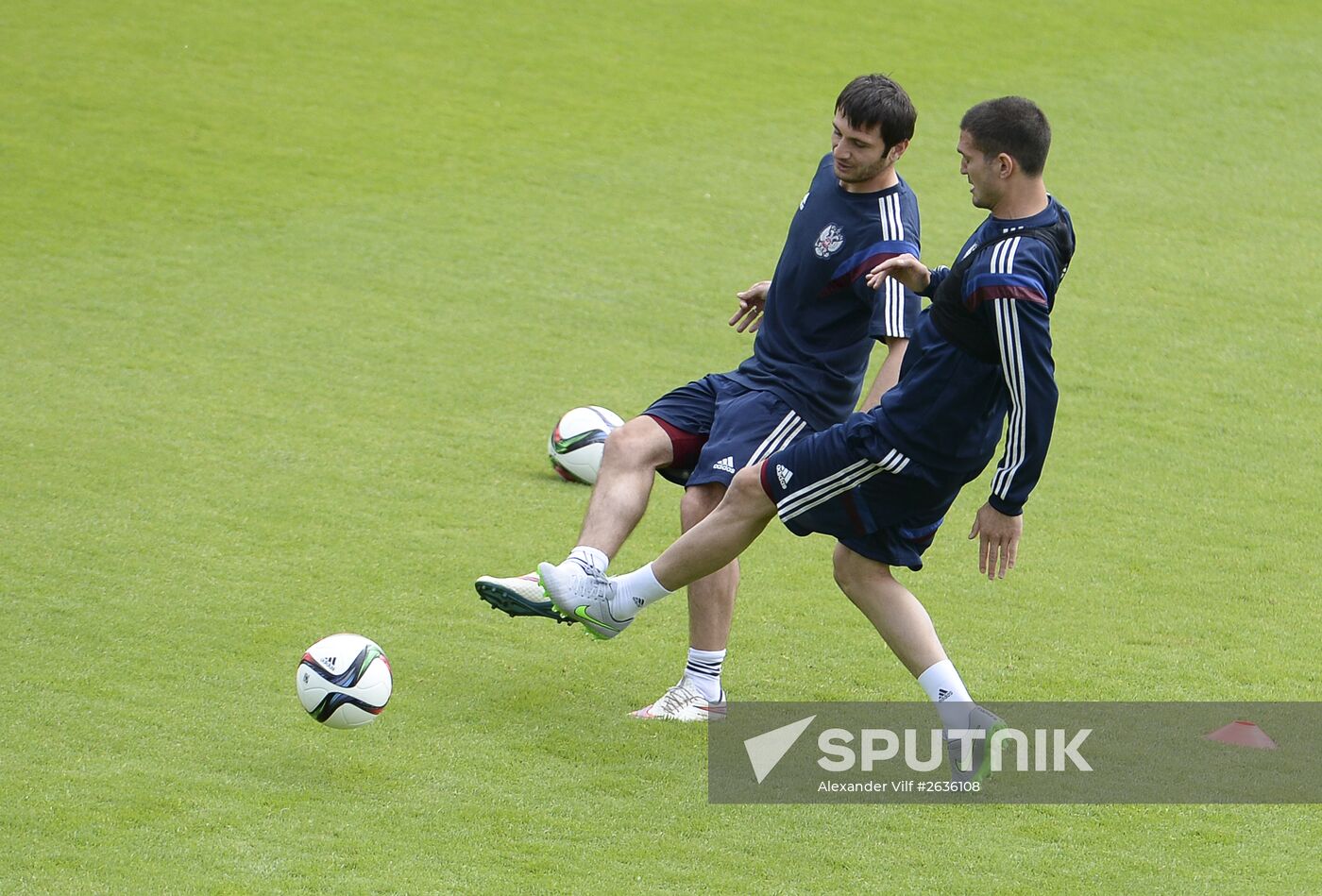 Football. Russian national team holds training session