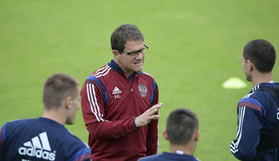 Football. Russian national team holds training session