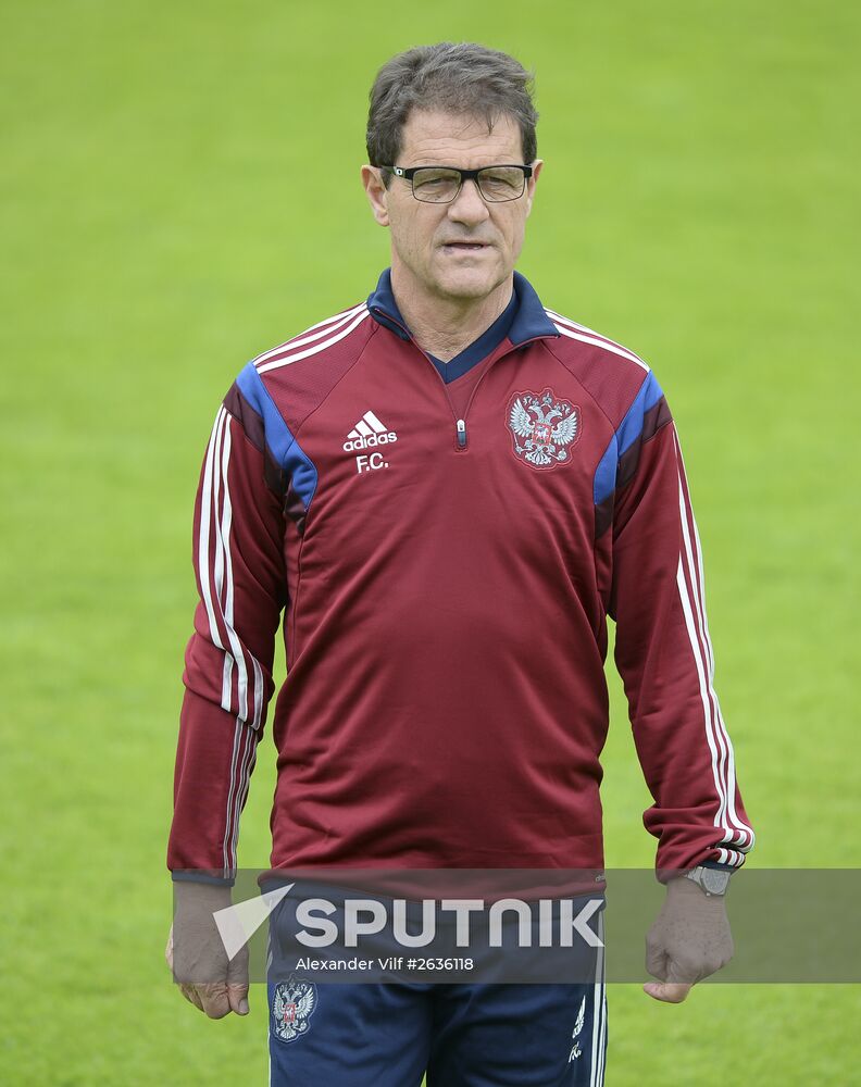 Football. Russian national team holds training session