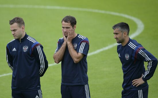 Football. Russian national team holds training session