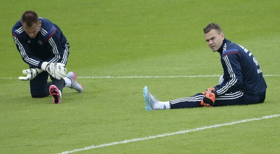 Football. Russian national team holds training session