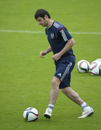 Football. Russian national team holds training session