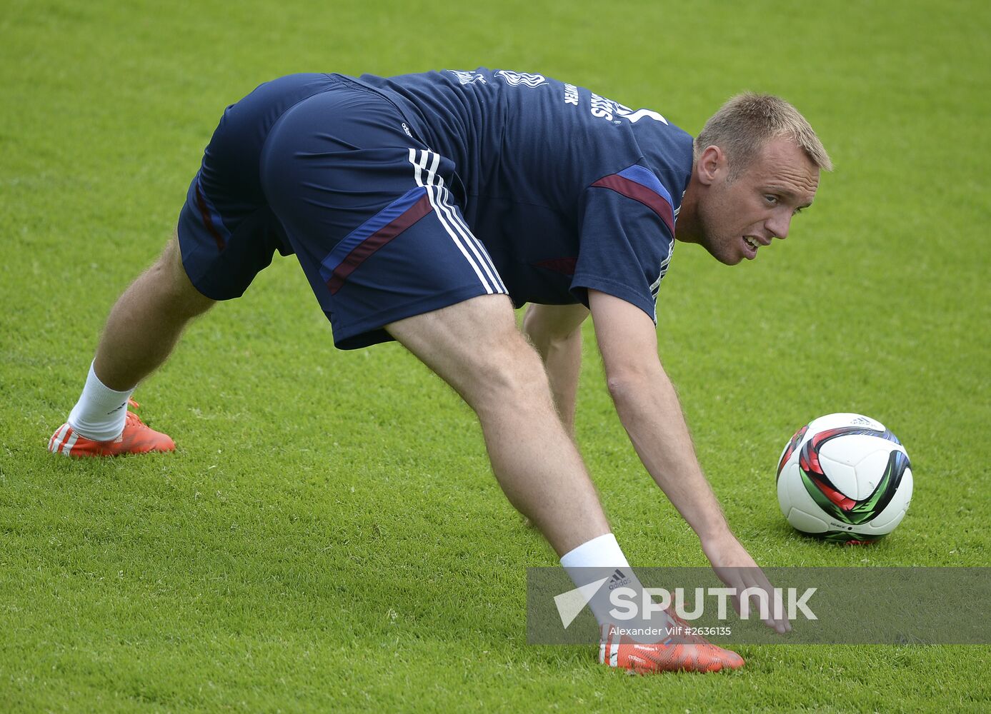 Football. Russian national team holds training session