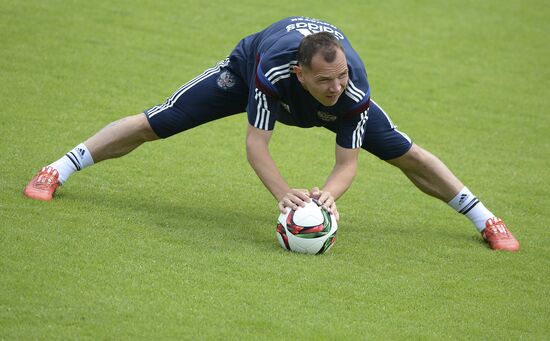 Football. Russian national team holds training session