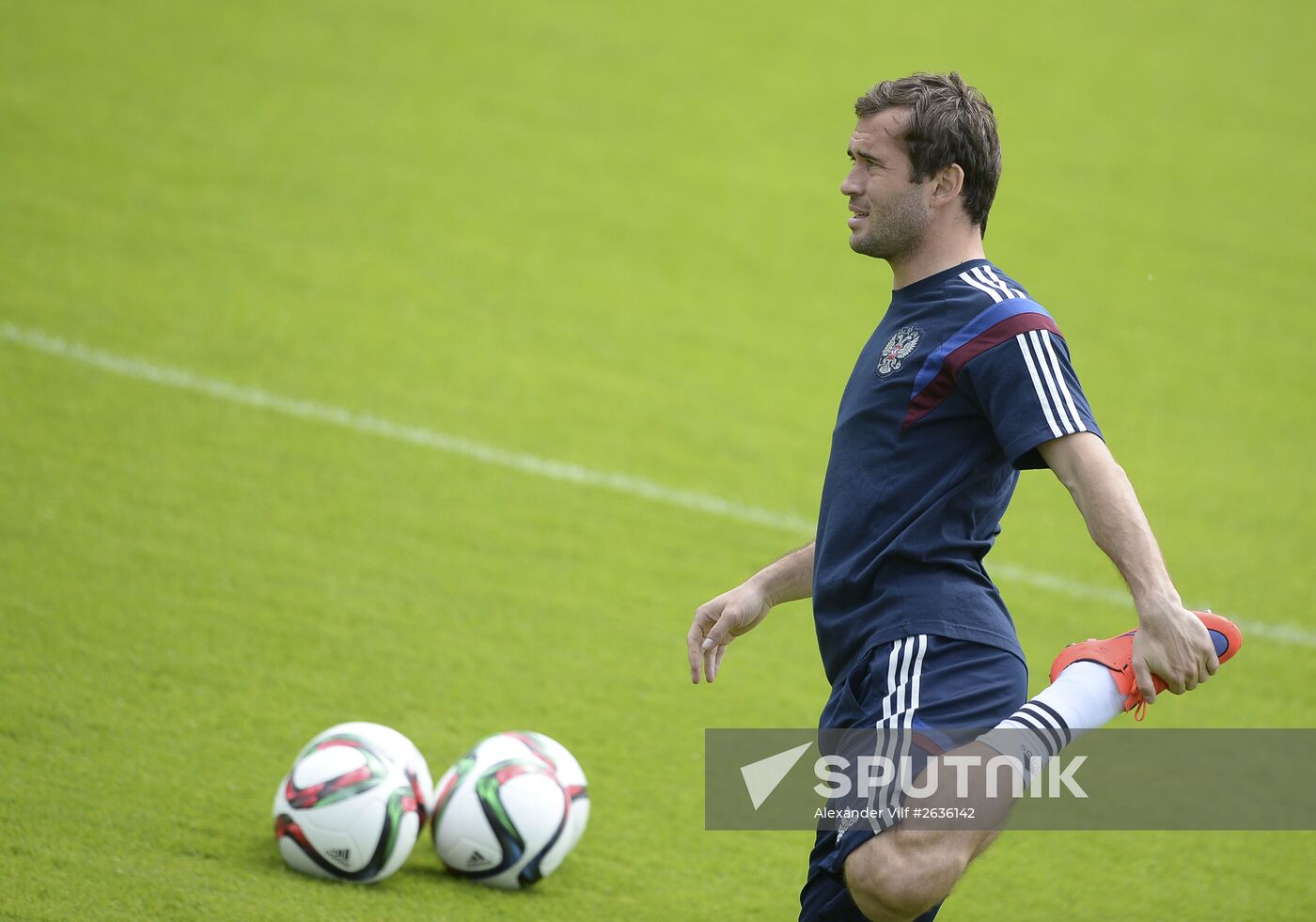 Football. Russian national team holds training session