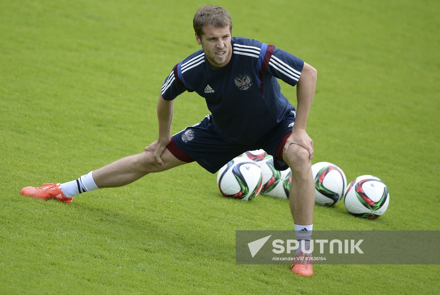 Football. Russian national team holds training session