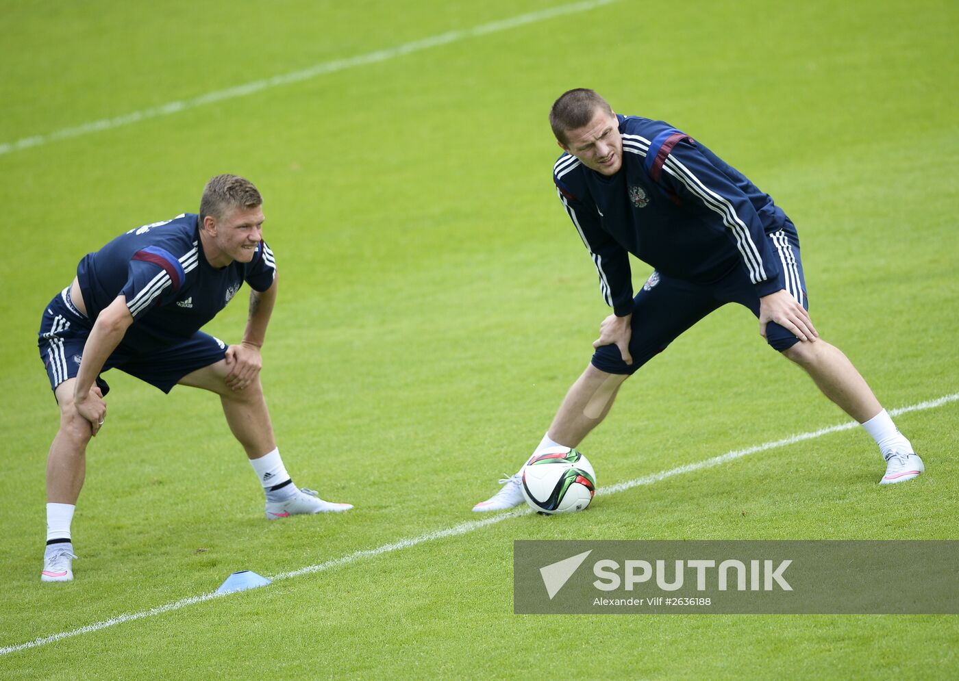 Football. Russian national team holds training session