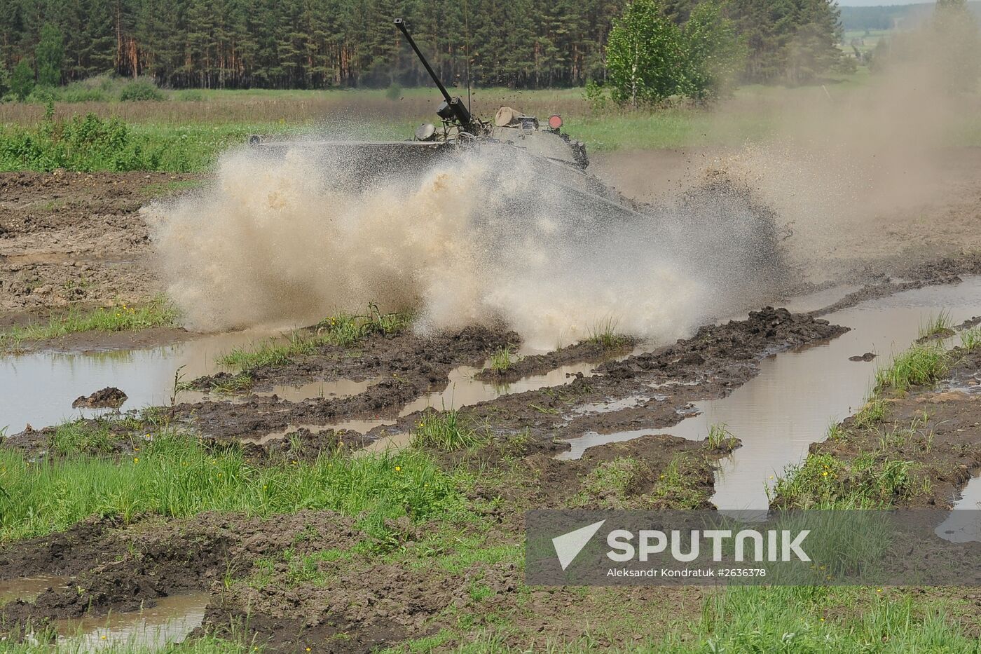 Tank Biathlon 2015 qualifier in Chelyabinsk Region