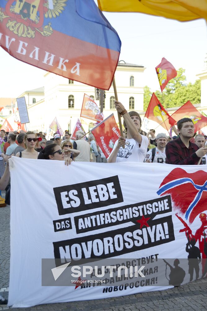 Protest in Munich ahead of G-7 summit