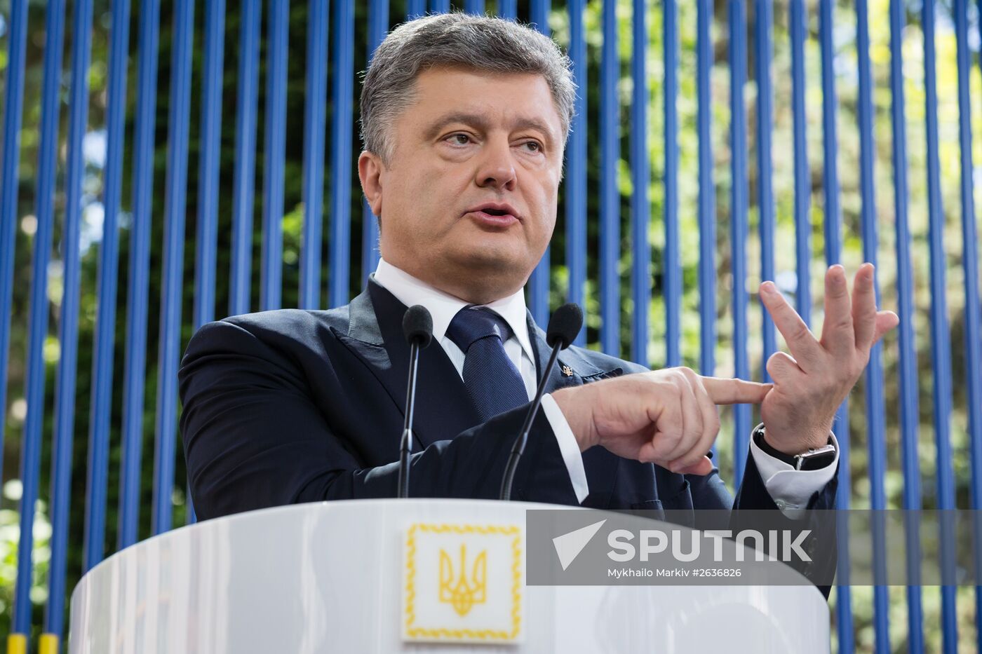Ukraine's President gives news conference on his annual address to Verkhovna Rada