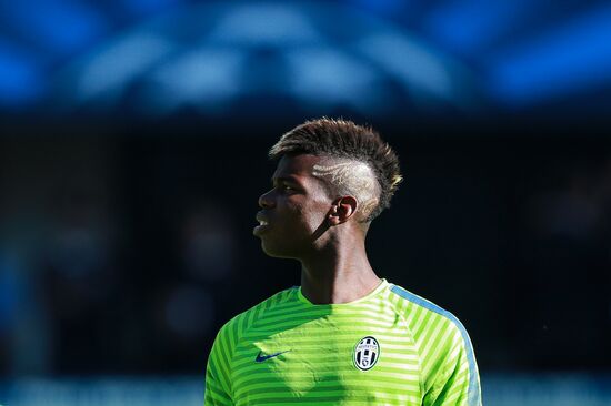 Juventus during training session before Champions League final