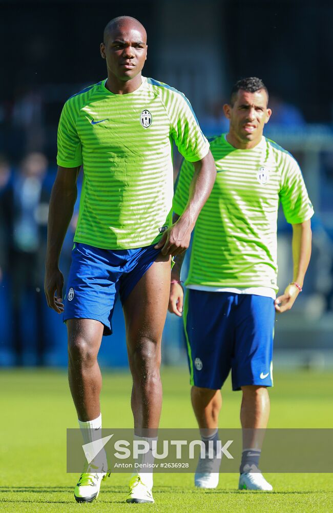 Juventus during training session before Champions League final