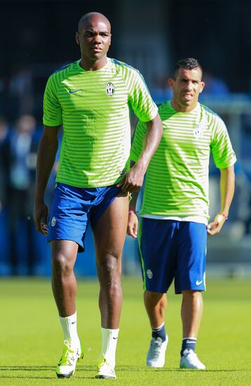 Juventus during training session before Champions League final