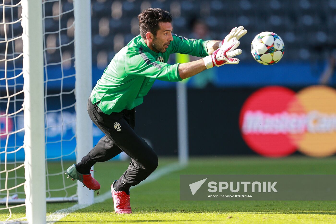 Juventus during training session before Champions League final