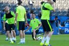 UEFA Champions League. FC Barcelona holds training session