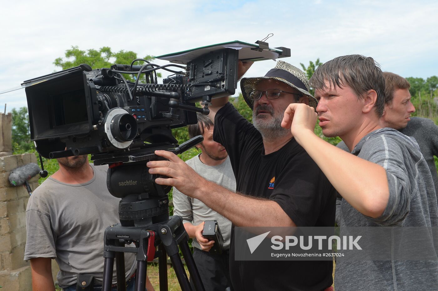 Filming of The Teacher by director Sergei Mokritsky