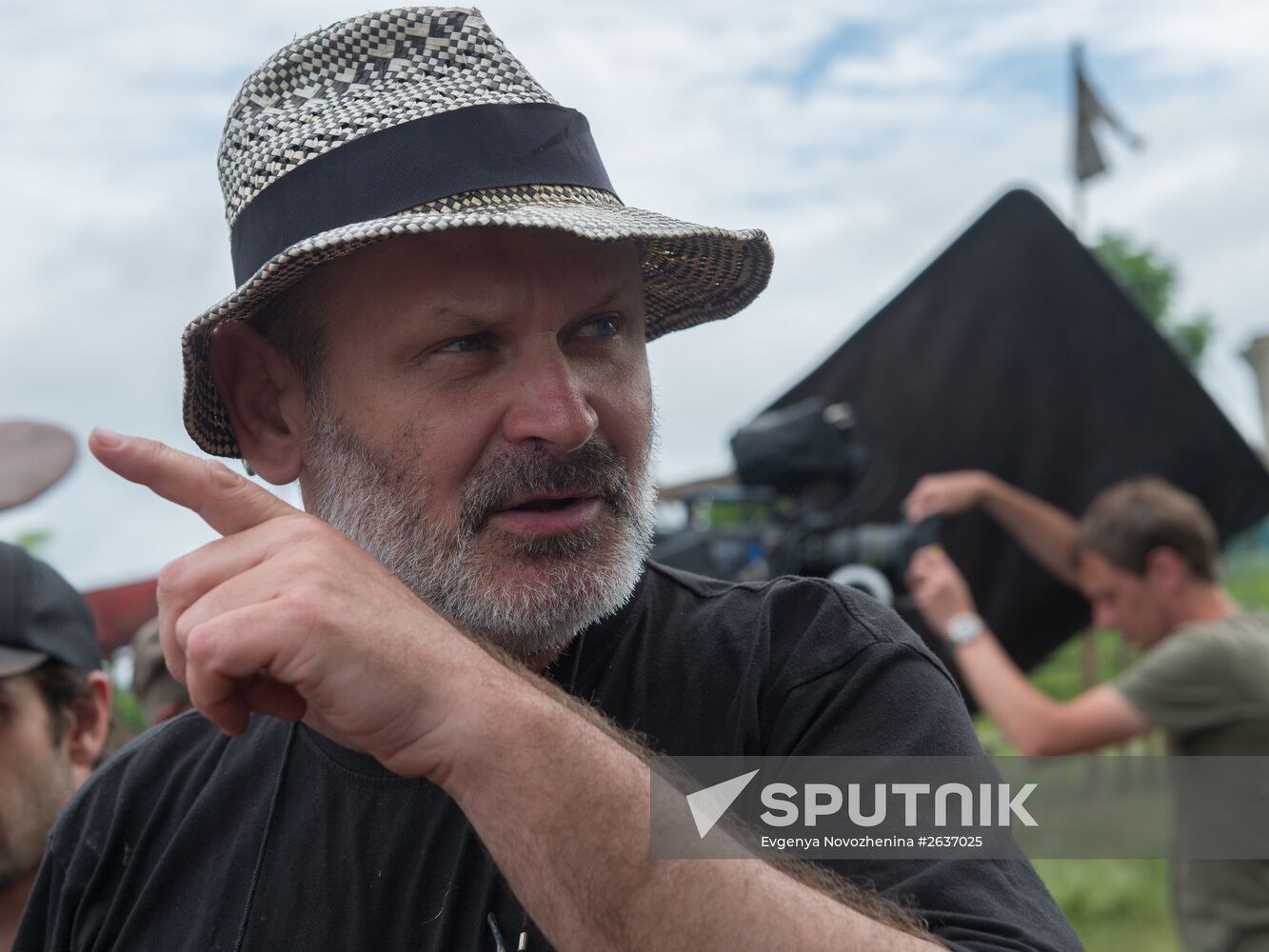 Filming of "The Teacher" by director Sergei Mokritsky