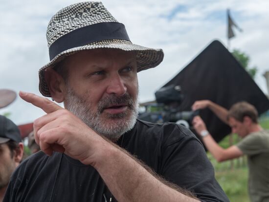 Filming of "The Teacher" by director Sergei Mokritsky