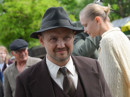Filming of "The Teacher" by director Sergei Mokritsky