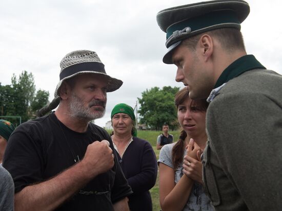 Filming of The Teacher by director Sergei Mokritsky