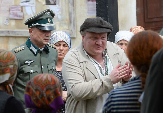 Filming of "The Teacher" by director Sergei Mokritsky
