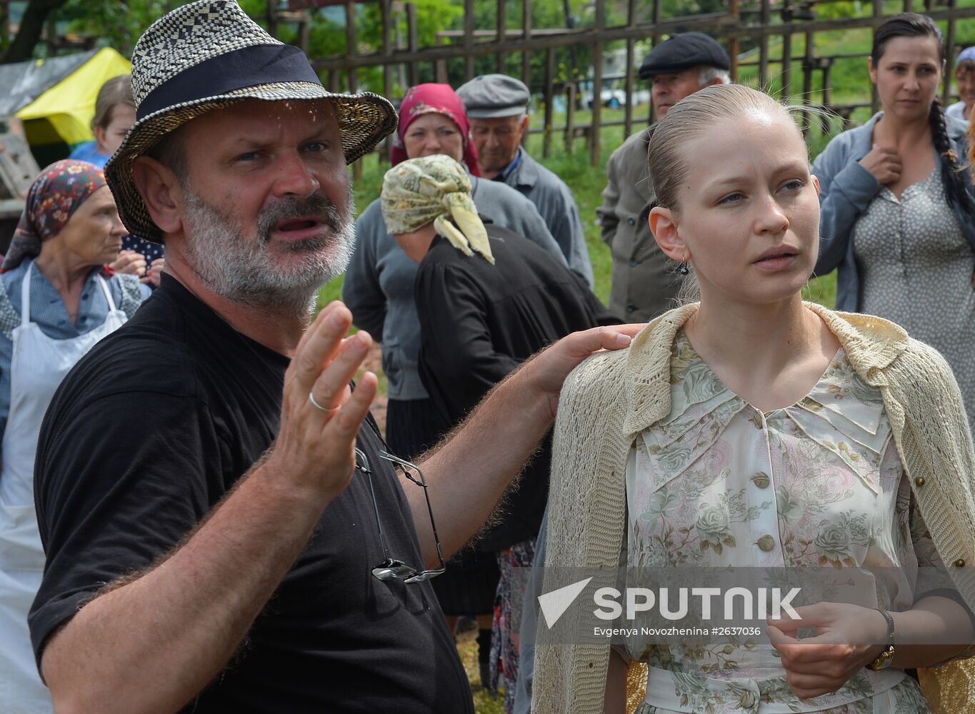 Filming of "The Teacher" by director Sergei Mokritsky