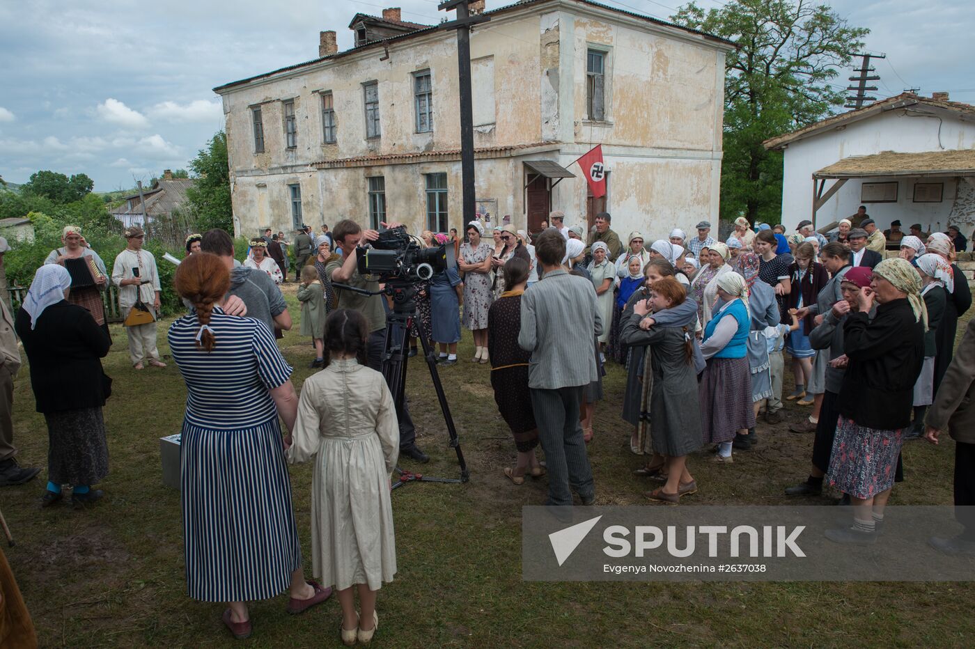 Filming of The Teacher by director Sergei Mokritsky