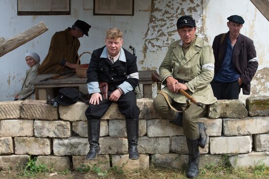 Filming of "The Teacher" by director Sergei Mokritsky