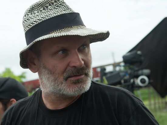 Filming of "The Teacher" by director Sergei Mokritsky