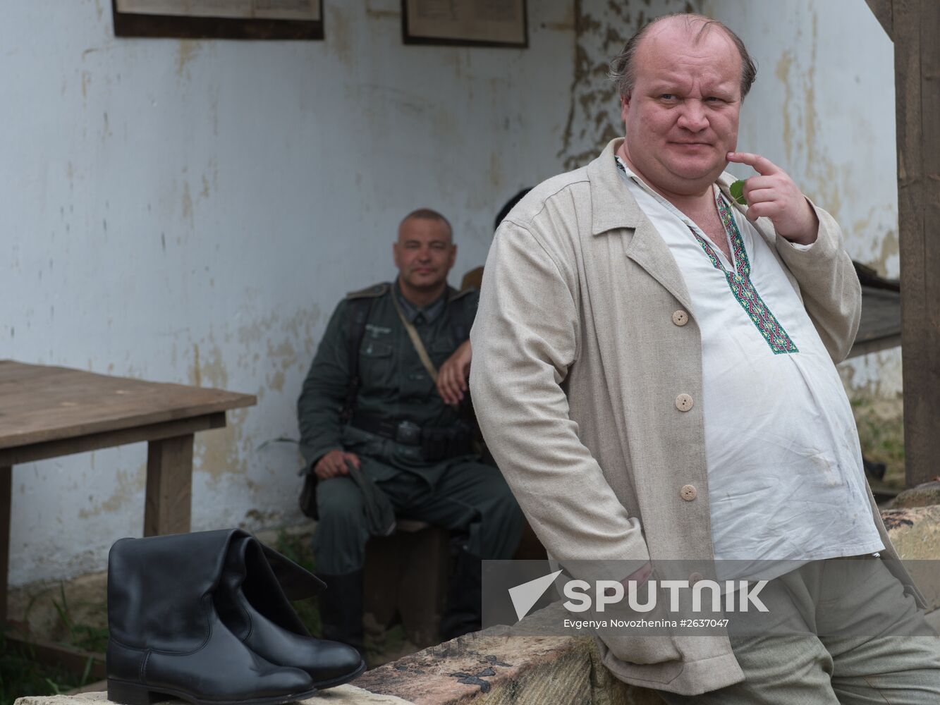 Filming of "The Teacher" by director Sergei Mokritsky