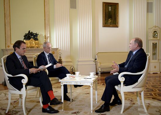 President Vladimir Putin gives interview to Il Corriere della Sera ahead of his visit to Italy