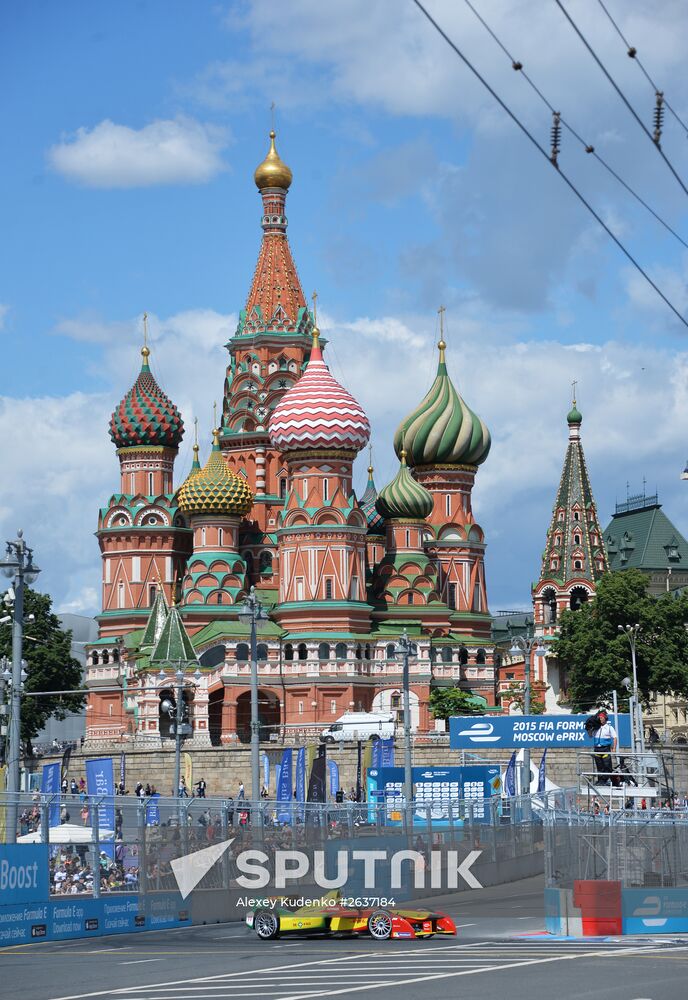 Auto racing. FIA Formula E. Moscow ePrix