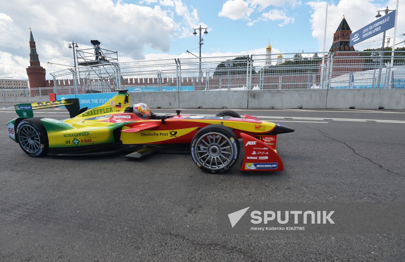 Auto racing. FIA Formula E. Moscow ePrix