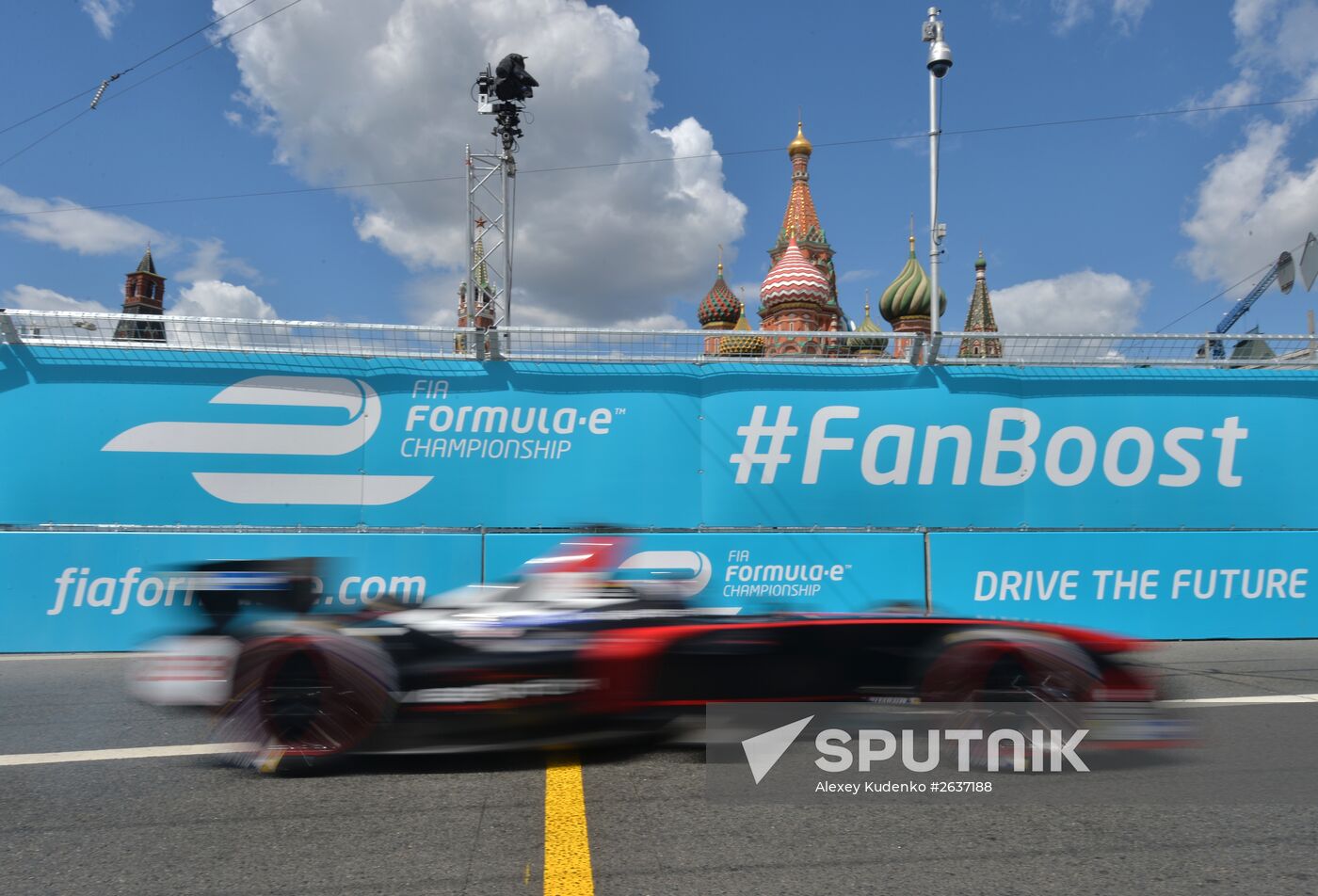 Auto racing. FIA Formula E. Moscow ePrix