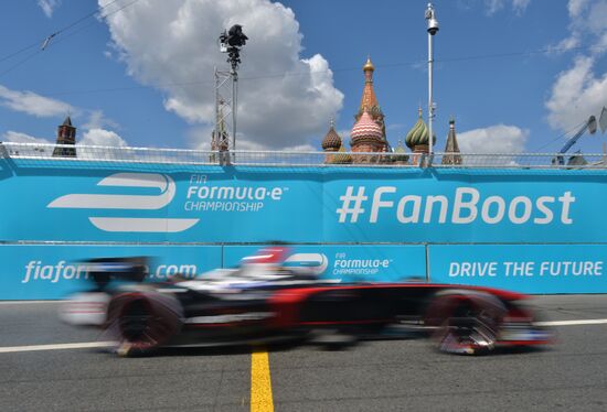 Auto racing. FIA Formula E. Moscow ePrix
