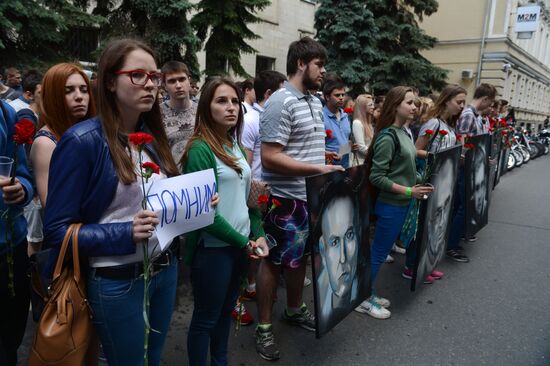 Memorial for journalists who died covering the war in Ukraine's east