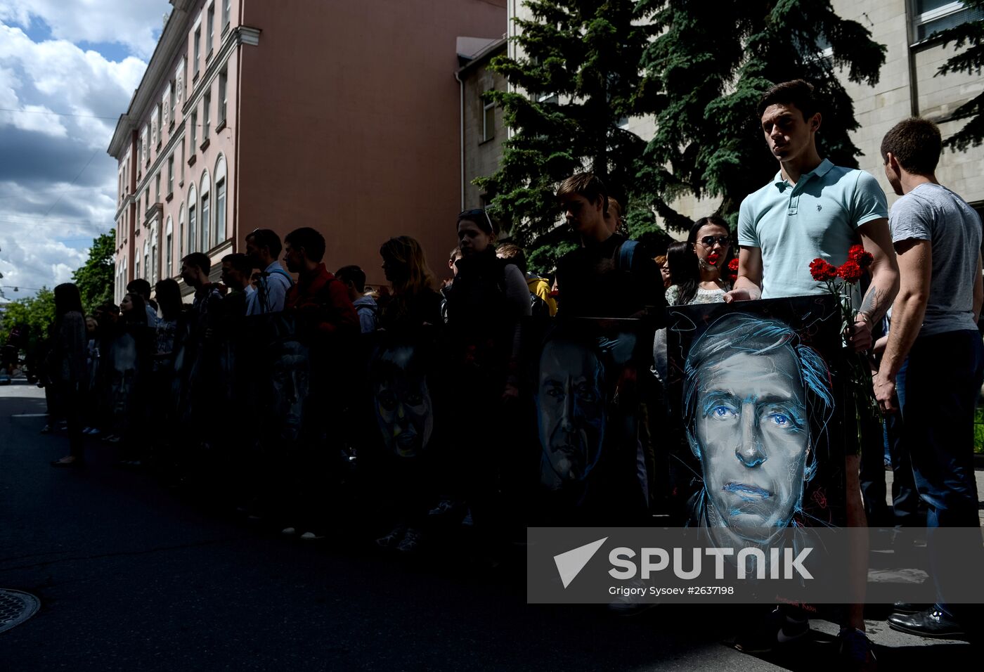 Memorial for journalists who died covering the war in Ukraine's east