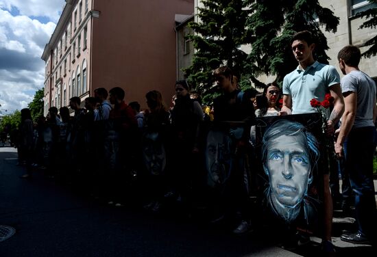 Memorial for journalists who died covering the war in Ukraine's east