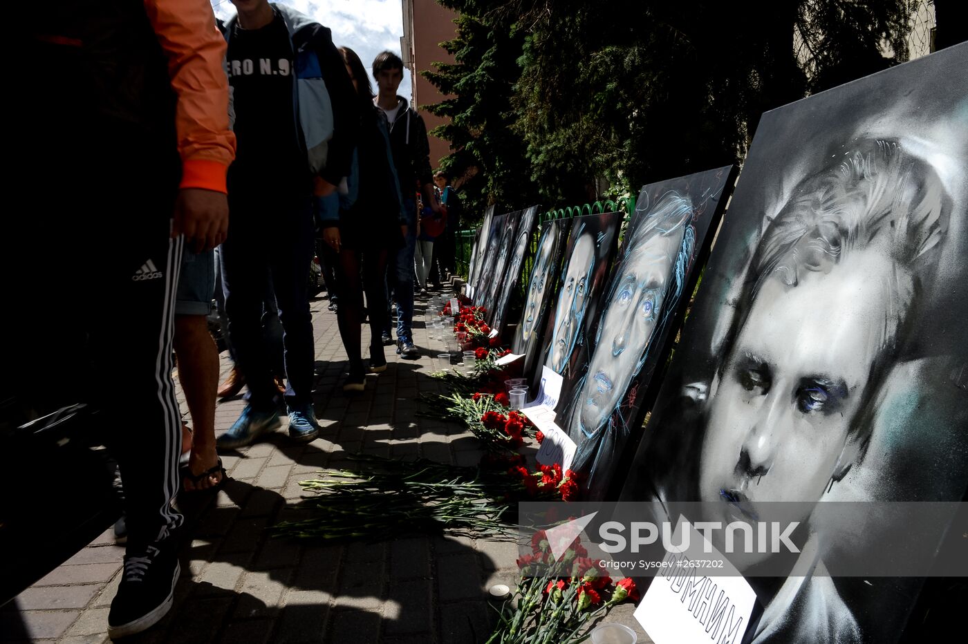 Memorial for journalists who died covering the war in Ukraine's east